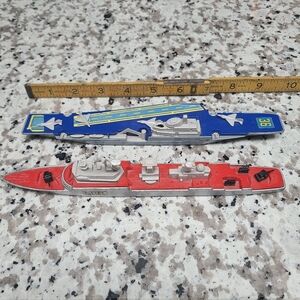 Vintage Diecast 1976 Matchbox Sea Kings Frigate and Aircraft Carrier